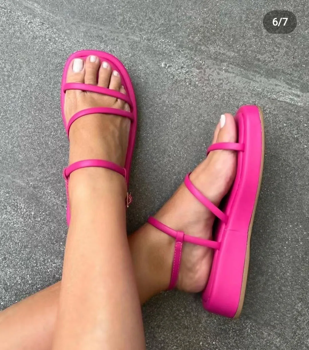 Amozae-Buckle Platform Sandals