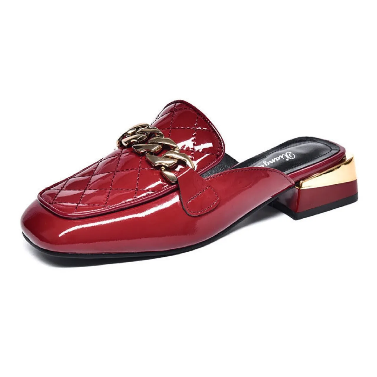 Amozae-Metal Cufflinks Platform Sandals