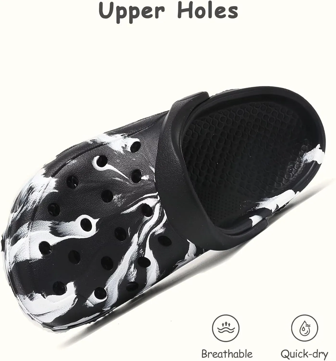 Boys and Girls Graphic Clogs for Kids,Unisex Eva Mules for Big Kid,Little Kid,Boy and Girl Closed Toe Slide Sandals