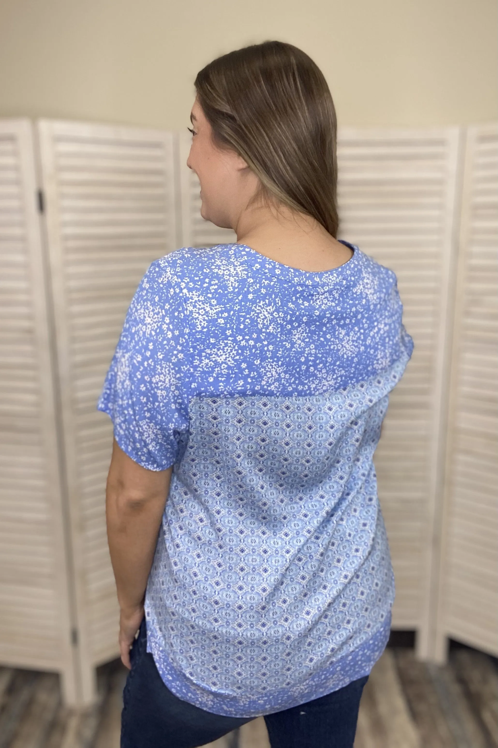 Bright As The Blue Sea Top
