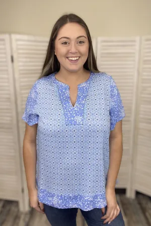 Bright As The Blue Sea Top
