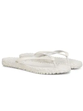 Ilse Jacobsen Flip Flops With Glitter Cheerful 01 Creme