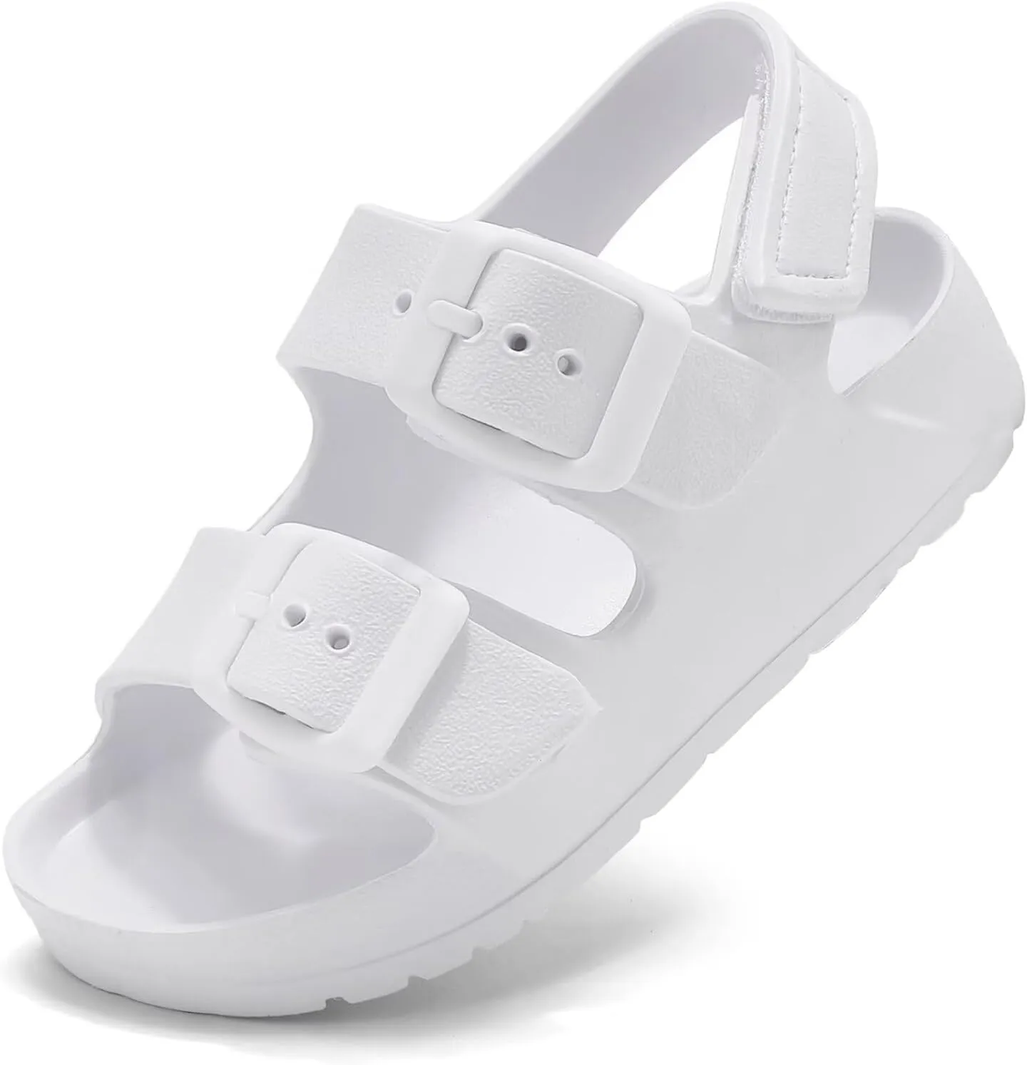 Kids Slides Sandals Double Buckle Adjustable Boys Girls