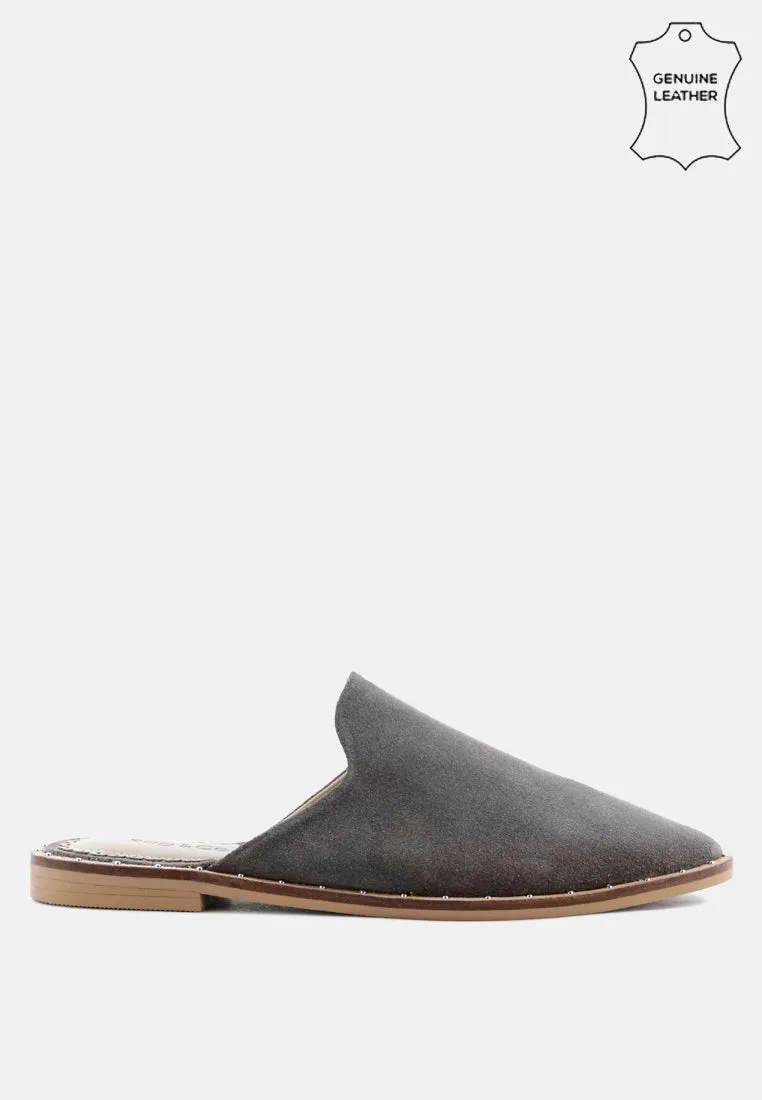 Lia Handcrafted Canvas Mules