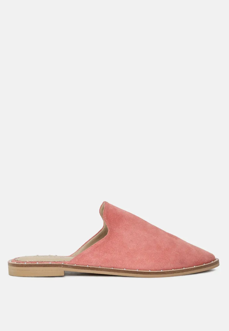 Lia Handcrafted Canvas Mules