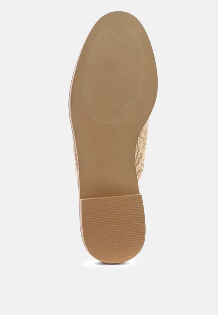 Lia Handcrafted Canvas Mules