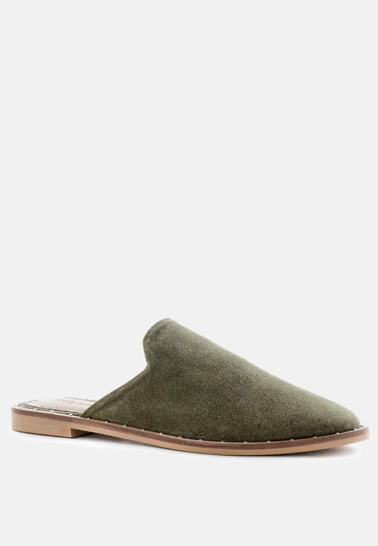 Lia Handcrafted Canvas Mules