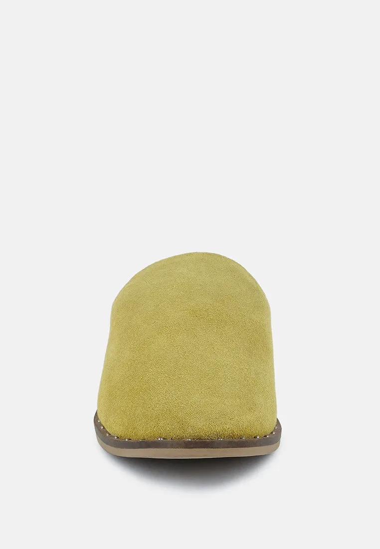 Lia Handcrafted Canvas Mules