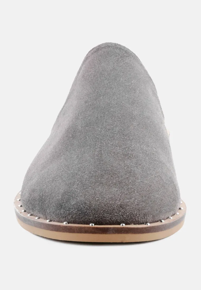 Lia Handcrafted Canvas Mules