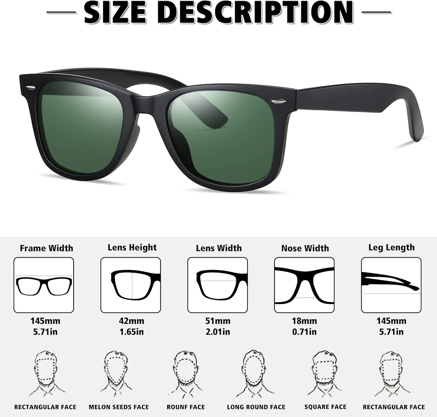 MEETSUN Polarized Sunglasses for Men Women Classic Retro Sun Glasses for Driving Fishing UV Protection
