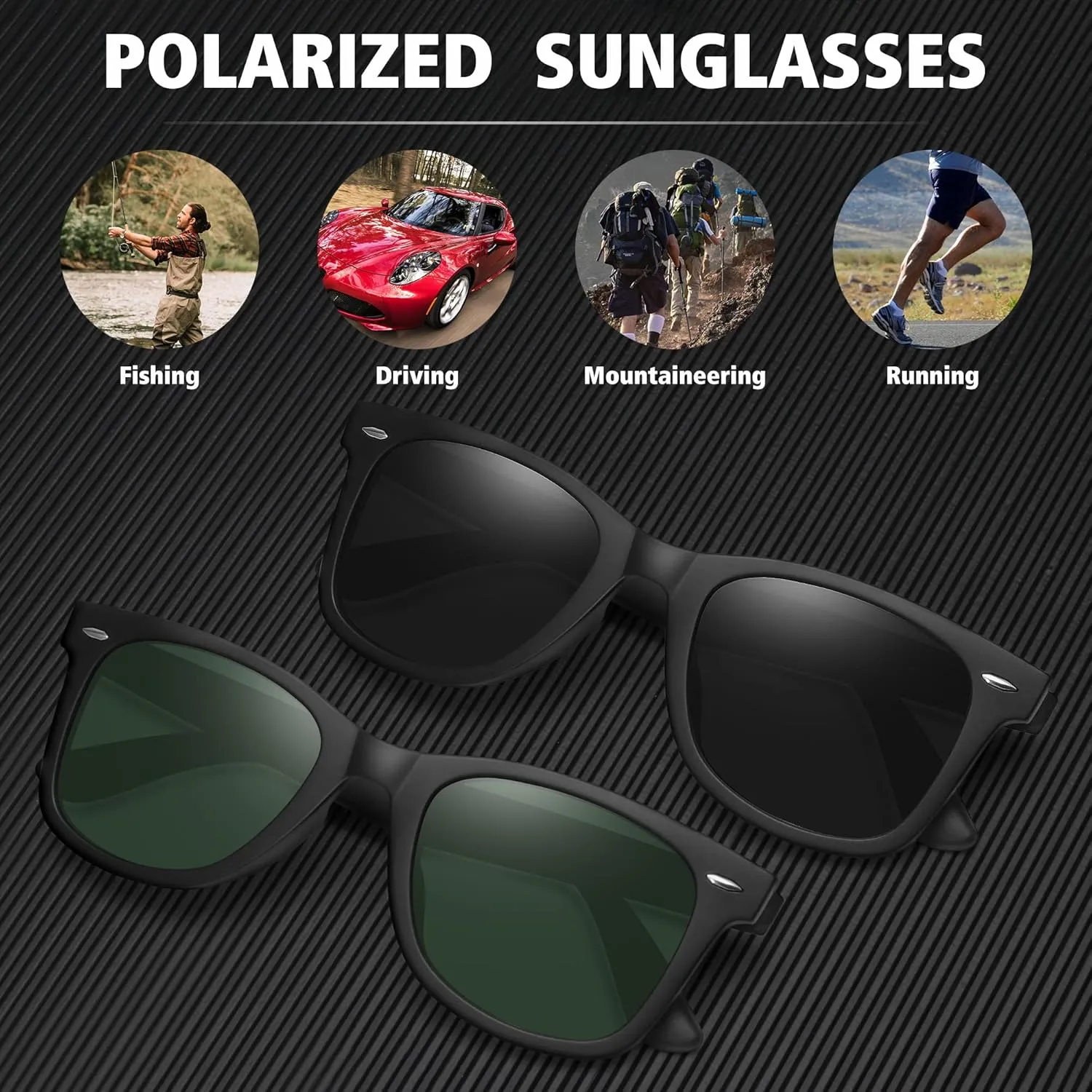 MEETSUN Polarized Sunglasses for Men Women Classic Retro Sun Glasses for Driving Fishing UV Protection