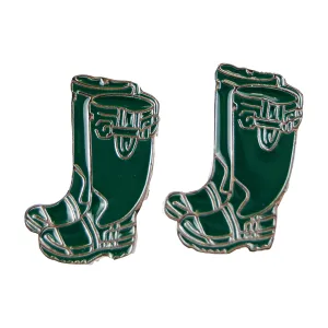 Novelty Cuff Links - Green Wellies