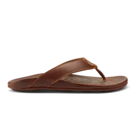 Olukai Men's Mekila Leather Sandal / Natural