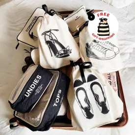Shoe Bags Set, 3-pack Cream