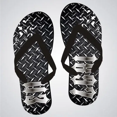 Sigma Pi Diamond Plate Flip-Flops - SBL100 - SUB