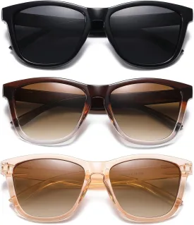 Sunglasses Womens Polarized Sunglasses for Women Trendy Designer Mirrored UV400 Protection Sun Glasses