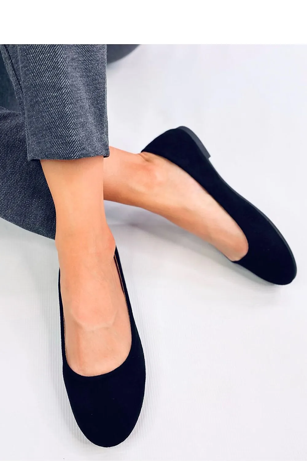 TEEK - Black Suede Ballet Flats