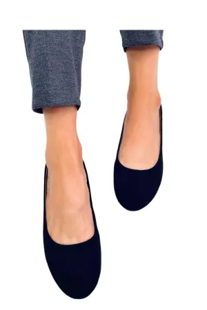 TEEK - Black Suede Ballet Flats