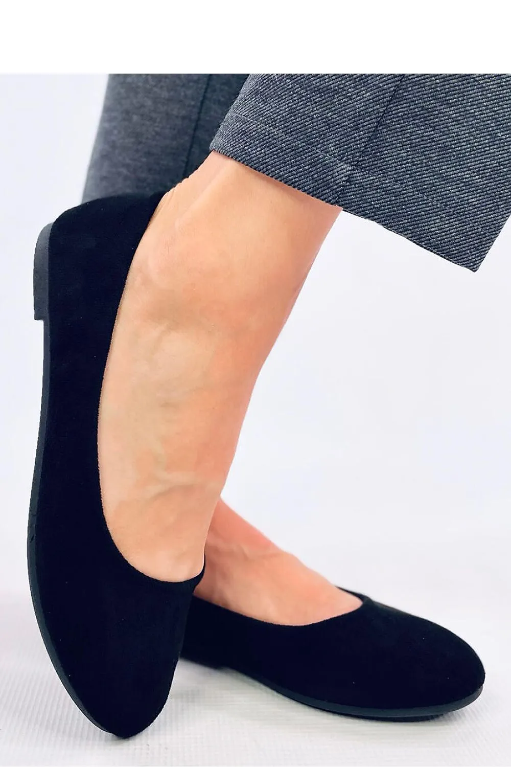TEEK - Black Suede Ballet Flats
