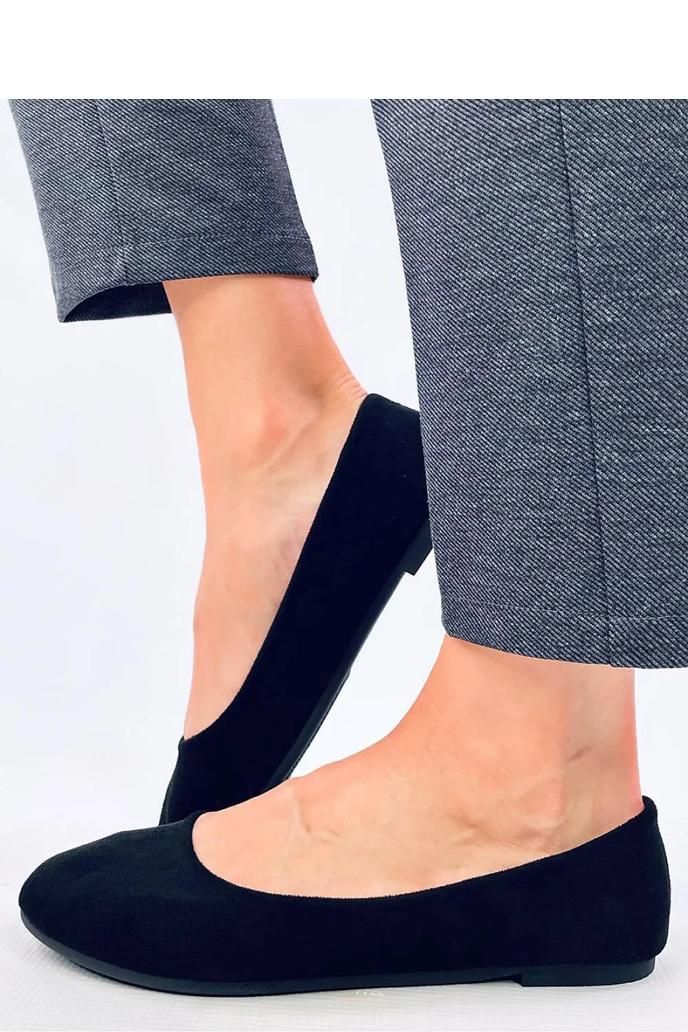 TEEK - Black Suede Ballet Flats