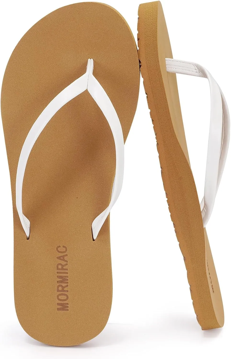 Womens Slim Leather Comfortable Flip Flops Summer Beach Thong Sandals Arch Support Non Slip