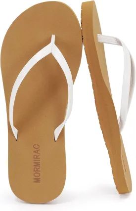 Womens Slim Leather Comfortable Flip Flops Summer Beach Thong Sandals Arch Support Non Slip