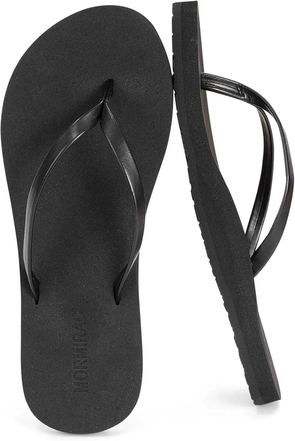 Womens Slim Leather Comfortable Flip Flops Summer Beach Thong Sandals Arch Support Non Slip