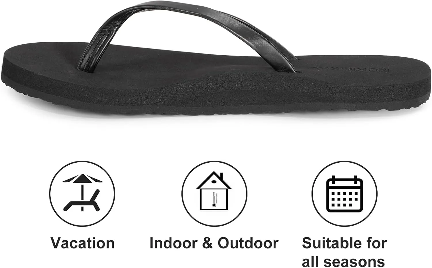 Womens Slim Leather Comfortable Flip Flops Summer Beach Thong Sandals Arch Support Non Slip