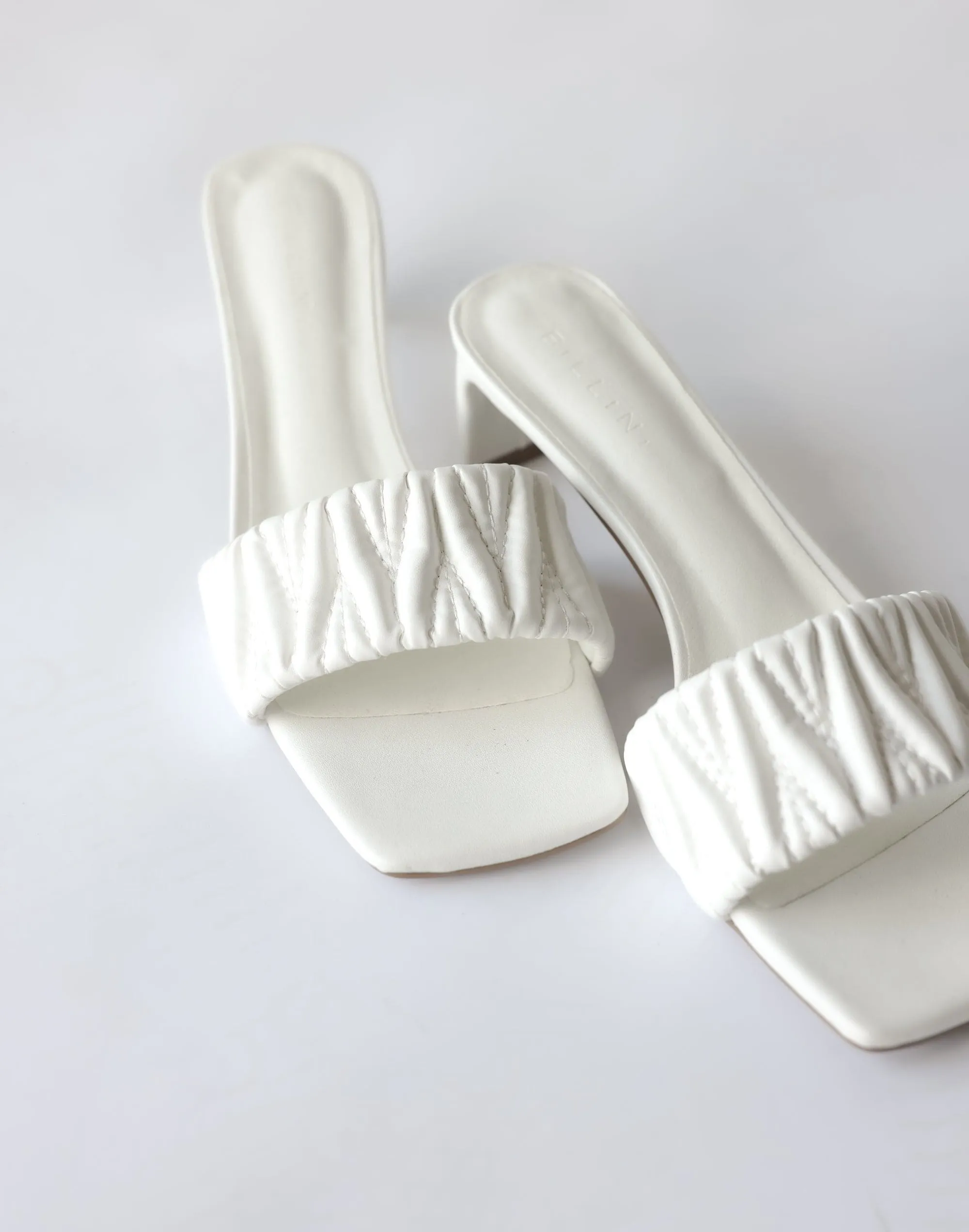 Yolene Heels (White) - By Billini